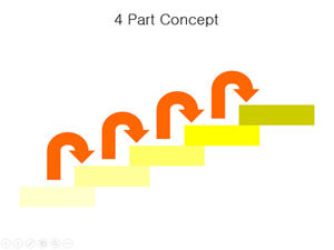 Диаграмма ppt роста подъема лестницы стрелки