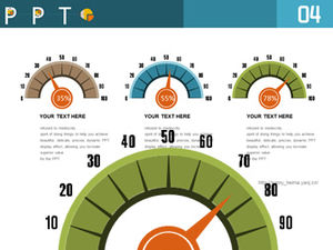 Creative car speed dashboard side by side relationship ppt chart