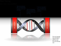 DNA分子链结构图ppt图