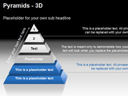 Gráfico ppt pirâmide 3D produzido por Presentationload