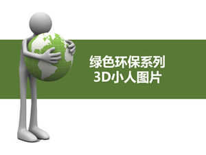 Imágenes de villanos 3D de la serie de protección del medio ambiente verde