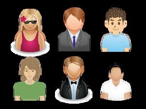 512 transparent character avatar png icon material of various industries background