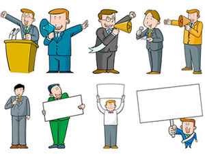 Culoare desen animat oameni de afaceri siluetă clasă material ppt
