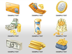Монеты, золотые слитки, кошельки, деньги, связанные с скачать материал ppt