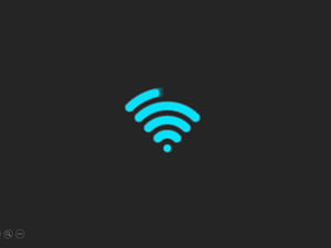 Wifi-Signalanzeigesymbol ppt kleine Animation