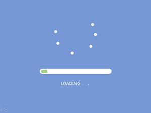 carregando barra de progresso-caixa de texto carregando modelo de ppt de animação