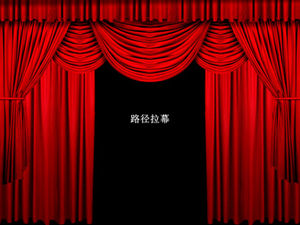 8 different curtain opening effects ppt special effects templates