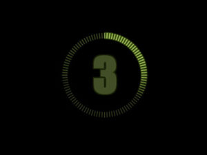 5 Sekunden Countdown-Effekt Filmanfang Animation ppt