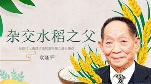 يوان لونغ بينغ ، والد الأرز الهجين ، قالب كورس باور بوينت