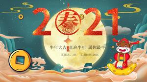 Desene animate chineză vânt boi anul rezumat raport lucrare șablon ppt