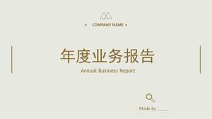 Plantilla ppt de informe anual de negocios