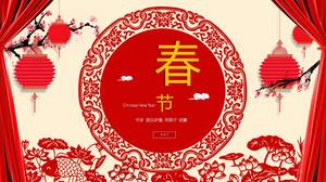 Çin yeni yılı kutlaması ppt şablonu
