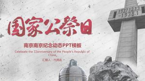 Modèle ppt de commémoration du massacre de Nanjing National Memorial Day