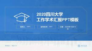 Akademik stil Sichuan Üniversitesi akademik raporu ppt şablonu