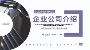 Lila Business-Unternehmenspräsentation ppt-Vorlage
