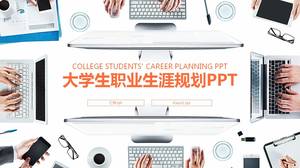 Colier alb birou studenți carieră planificare personală șablon ppt