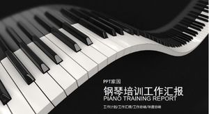 Klasyczna atmosfera biznes ogólny szablon szkolenia muzycznego fortepian ppt