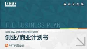 Modelo de plano de negócios de plano de negócios de atmosfera simples e sofisticada