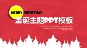 PPT-Vorlage für die Planung von Weihnachtsveranstaltungen in roter Atmosphäre
