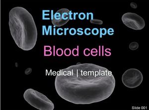 Unduhan template PPT medis latar belakang sel