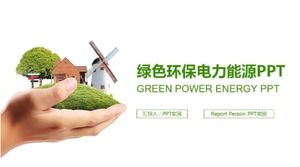 Umweltschutz grüne Energie ppt-Vorlage