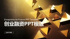 High-end fashion entrepreneurial financing work report ppt template