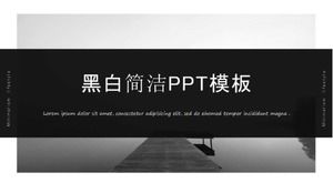 Download di modelli PPT concisi in bianco e nero