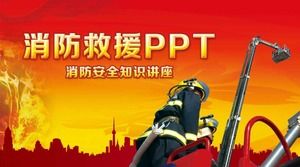 Yangın güvenliği eğitimi eğitim yazılımı PPT şablonu