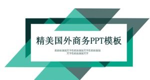 Znakomity szablon PPT dla biznesu zagranicznego
