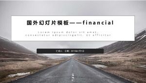 外国のスライドショーテンプレート-財務