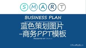 Gambar perencanaan biru - template PPT bisnis