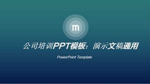 Template PPT pelatihan perusahaan: presentasi umum