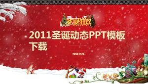 Descărcare șablon dinamic PPT de Crăciun 2011