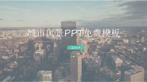 Şehir manzarası PPT ücretsiz şablon indirme