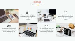 Beautiful background PPT template package download