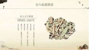 Plantilla PPT de introducción de producto de cultura de medicina tradicional china