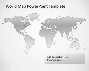 Mappa libero vettoriale del mondo per PowerPoint