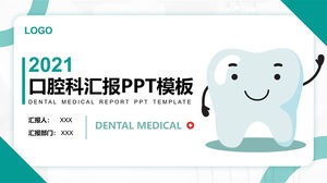 Modelo de ppt de relatório de trabalho do departamento odontológico do hospital