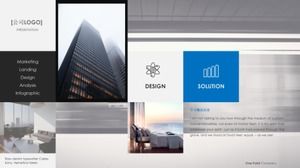 High-end business style company brand planning planning ppt template
