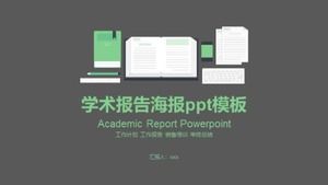 Templat ppt poster laporan akademik