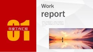 PPT-Vorlage für einen einfachen chinesischen Justizarbeitsbericht