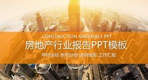 Prägnante Atmosphäre Immobilien Hintergrund Immobilienbranche Arbeitsbericht PPT-Vorlage