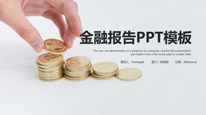 Zwięzły i przejrzysty szablon raportu finansowego branży finansowej PPT