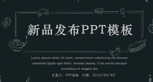 PPT-Vorlage für die PPT-Veröffentlichung neuer Produkte des einfachen Modeunternehmens