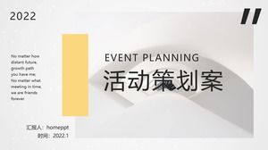 Modèle PPT de programme de planification d'événements frais et animé