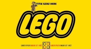 Modelo de ppt de tema de bloco de Lego estilo LEGO Lego