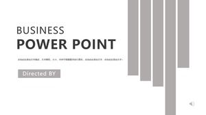 Einfache PPT-Vorlage für den Geschäftsarbeitsbericht mit grauem und weißem Hintergrund