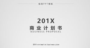 Einfache und elegante PPT-Vorlage für den Plan für Geschäftsaktivitäten im flachen Stil