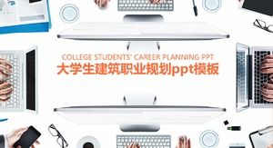 Plantilla ppt de planificación de carrera de construcción de estudiante universitario