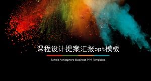 PPT-Vorlage für den Bericht über Kursdesignvorschläge